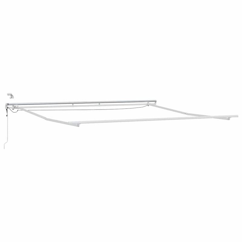 Casa si Gradina - Gradina si terasa - Umbrele si pavilioane - Umbrele - Copertina cu Manual Alb 4,5 × 3,5 m Metal - Infinity.ro