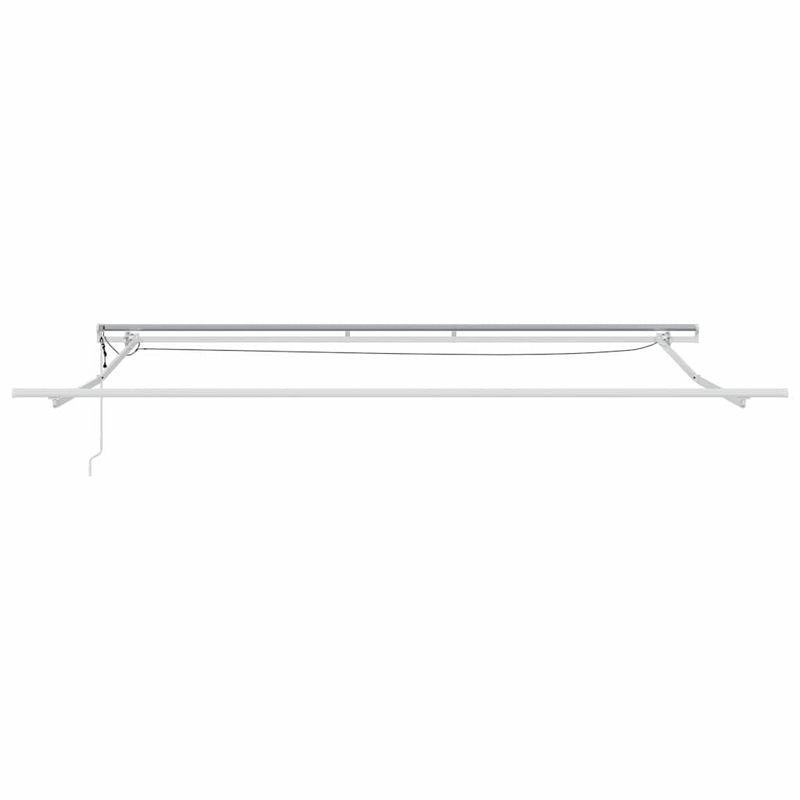 Casa si Gradina - Gradina si terasa - Umbrele si pavilioane - Umbrele - Copertina cu Manual Alb 4,5 × 3,5 m Metal - Infinity.ro