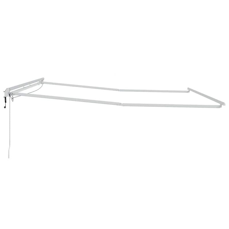 Casa si Gradina - Gradina si terasa - Umbrele si pavilioane - Umbrele - Copertina cu Manual Alb 4,5 × 3,5 m Metal - Infinity.ro