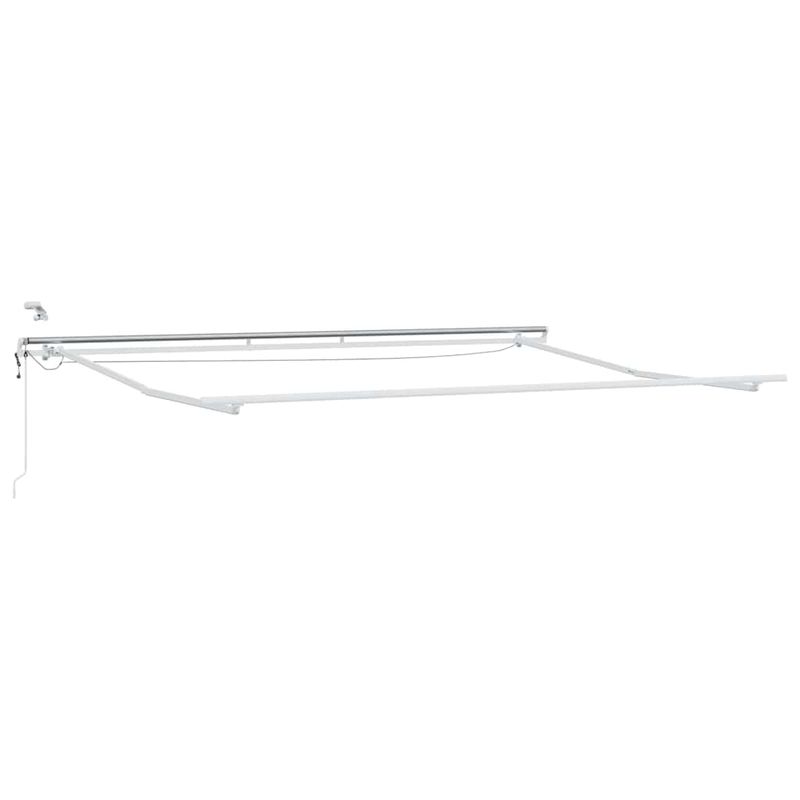 Casa si Gradina - Gradina si terasa - Umbrele si pavilioane - Umbrele - Copertina cu Manual Alb 4,5 × 3 m Metal - Infinity.ro