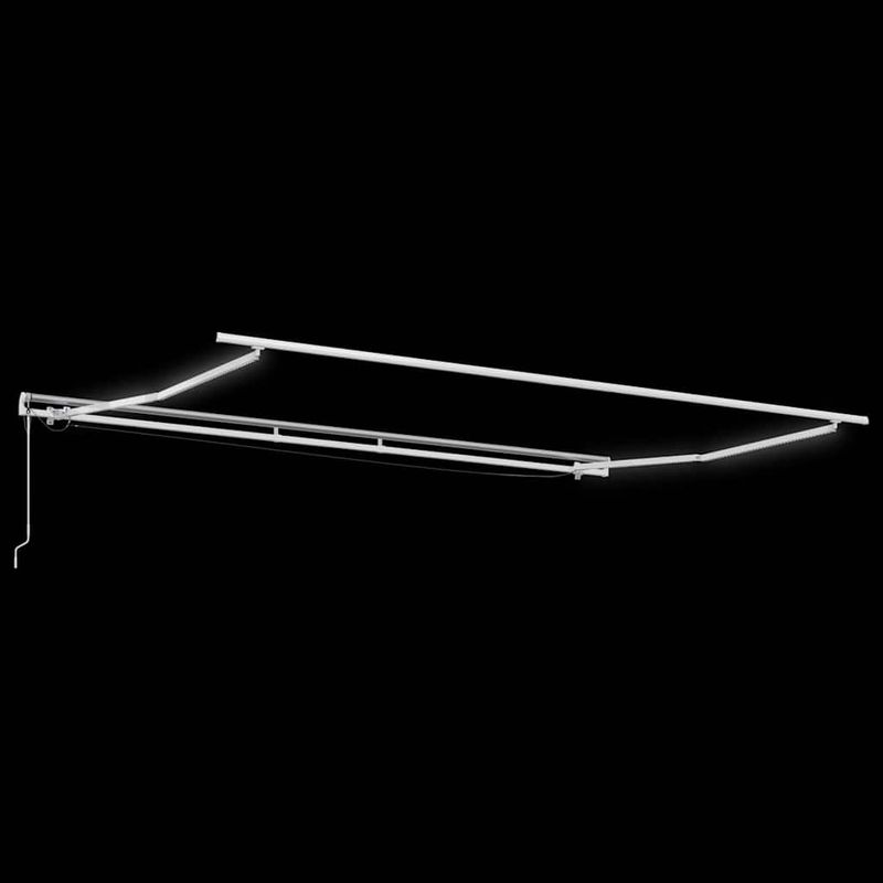 Casa si Gradina - Gradina si terasa - Umbrele si pavilioane - Umbrele - Copertina cu Manual Alb 4,5 × 3 m Metal - Infinity.ro