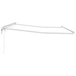 Casa si Gradina - Gradina si terasa - Umbrele si pavilioane - Umbrele - Copertina cu Manual Alb 4,5 × 3 m Metal - Infinity.ro