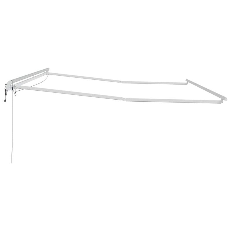 Casa si Gradina - Gradina si terasa - Umbrele si pavilioane - Umbrele - Copertina cu Manual Alb 4,5 × 3 m Metal - Infinity.ro