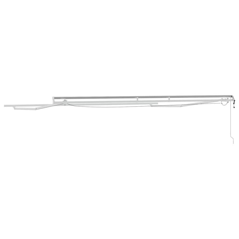 Casa si Gradina - Gradina si terasa - Umbrele si pavilioane - Umbrele - Copertina cu Manual Alb 4,5 × 3 m Metal - Infinity.ro