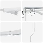 Casa si Gradina - Gradina si terasa - Umbrele si pavilioane - Umbrele - Copertina cu Manual Alb 4,5 × 3 m Metal - Infinity.ro
