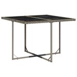 Casa si Gradina - Gradina si terasa - Mobilier exterior - Seturi mobila gradina - Set mobilier gradina cu perne, 9 piese, gri, poliratan - Infinity.ro