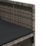 Casa si Gradina - Gradina si terasa - Mobilier exterior - Seturi mobila gradina - Set mobilier gradina cu perne, 9 piese, gri, poliratan - Infinity.ro