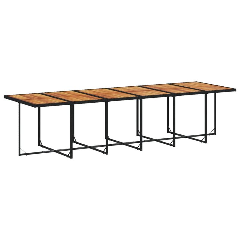 Casa si Gradina - Gradina si terasa - Mobilier exterior - Seturi mobila gradina - Set mobilier de gradina cu perne, 17 piese, negru, poliratan - Infinity.ro