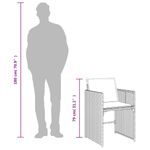 Casa si Gradina - Gradina si terasa - Mobilier exterior - Seturi mobila gradina - Set mobilier de gradina cu perne, 15 piese, negru, poliratan - Infinity.ro
