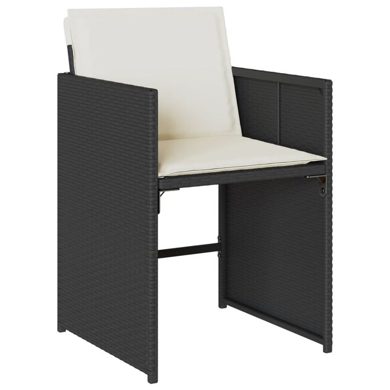 Casa si Gradina - Gradina si terasa - Mobilier exterior - Seturi mobila gradina - Set mobilier de gradina cu perne, 17 piese, negru, poliratan - Infinity.ro