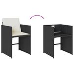 Casa si Gradina - Gradina si terasa - Mobilier exterior - Seturi mobila gradina - Set mobilier de gradina cu perne, 17 piese, negru, poliratan - Infinity.ro