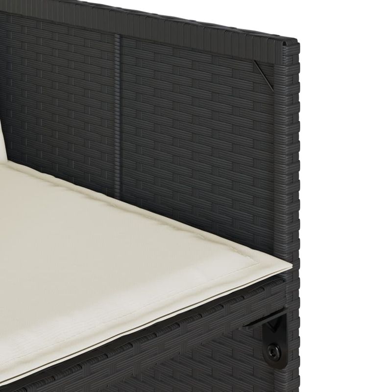Casa si Gradina - Gradina si terasa - Mobilier exterior - Seturi mobila gradina - Set mobilier de gradina cu perne, 17 piese, negru, poliratan - Infinity.ro