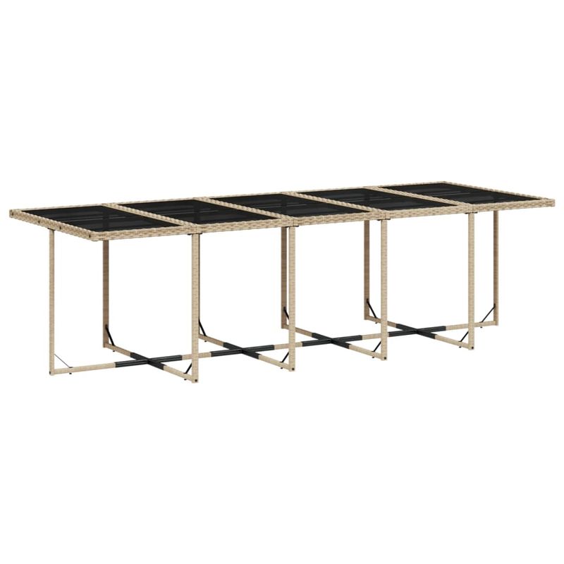 Casa si Gradina - Gradina si terasa - Mobilier exterior - Seturi mobila gradina - Set mobilier de gradina cu perne, 15 piese, bej, poliratan - Infinity.ro