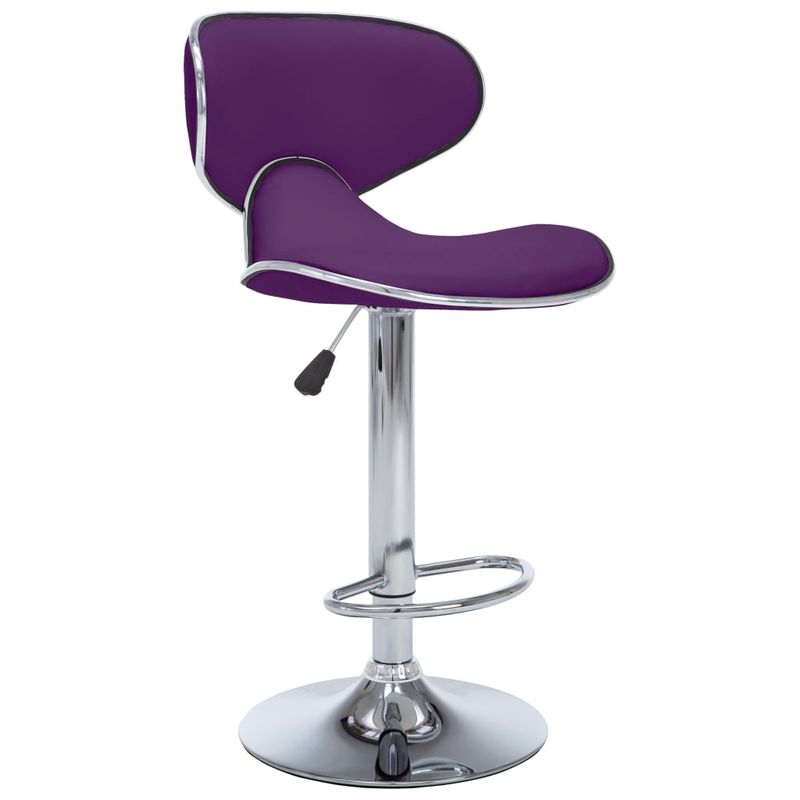 Casa si Gradina - Mobilier - Scaune si fotolii - Scaune - Scaune de bar, 2 buc., violet, piele ecologica - Infinity.ro