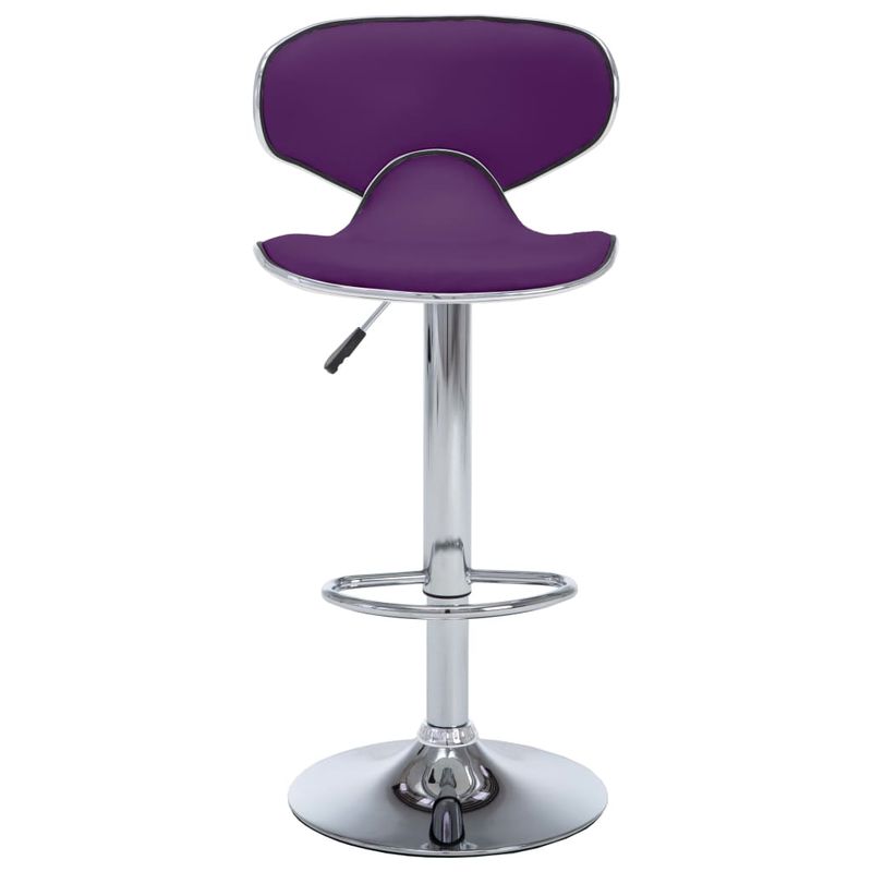 Casa si Gradina - Mobilier - Scaune si fotolii - Scaune - Scaune de bar, 2 buc., violet, piele ecologica - Infinity.ro