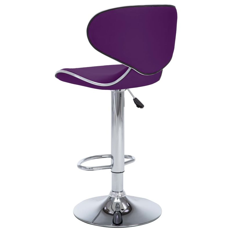 Casa si Gradina - Mobilier - Scaune si fotolii - Scaune - Scaune de bar, 2 buc., violet, piele ecologica - Infinity.ro
