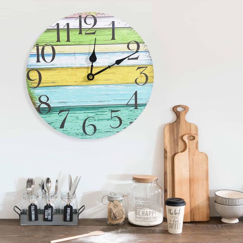 Casa si Gradina - Decoratiuni - Ceasuri - Ceas de perete, multicolor, 30 cm, MDF - Infinity.ro