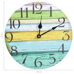 Casa si Gradina - Decoratiuni - Ceasuri - Ceas de perete, multicolor, 30 cm, MDF - Infinity.ro