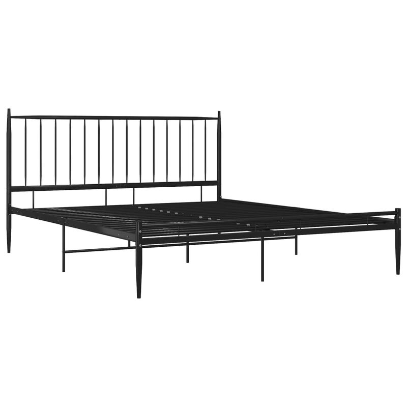 Casa si Gradina - Mobilier - Paturi si accesorii - Paturi - Cadru de pat, negru, 200x200 cm, metal - Infinity.ro