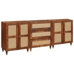 Casa si Gradina - Mobilier - Dulapuri si sifoniere - Dulapuri - Set de bufet 3 pcs Maro 180 x 33 x 75 cm Lemn masiv de mango - Infinity.ro