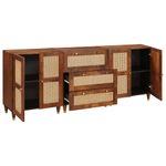 Casa si Gradina - Mobilier - Dulapuri si sifoniere - Dulapuri - Set de bufet 3 pcs Maro 180 x 33 x 75 cm Lemn masiv de mango - Infinity.ro