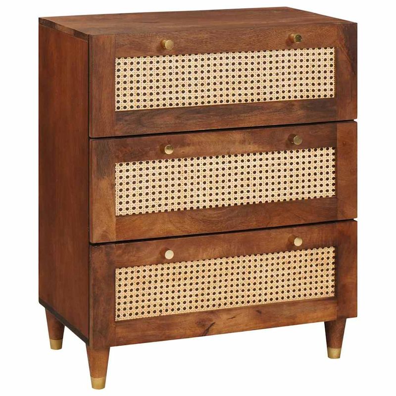 Casa si Gradina - Mobilier - Dulapuri si sifoniere - Dulapuri - Set de bufet 3 pcs Maro 180 x 33 x 75 cm Lemn masiv de mango - Infinity.ro