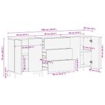 Casa si Gradina - Mobilier - Dulapuri si sifoniere - Dulapuri - Set de bufet 3 pcs Maro 180 x 33 x 75 cm Lemn masiv de mango - Infinity.ro