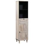 Casa si Gradina - Mobilier - Seturi de mobilier - Seturi baie - Set de mobilier pentru baie cu usa 3 pcs Alb 38 x 33 x 160 cm - Infinity.ro