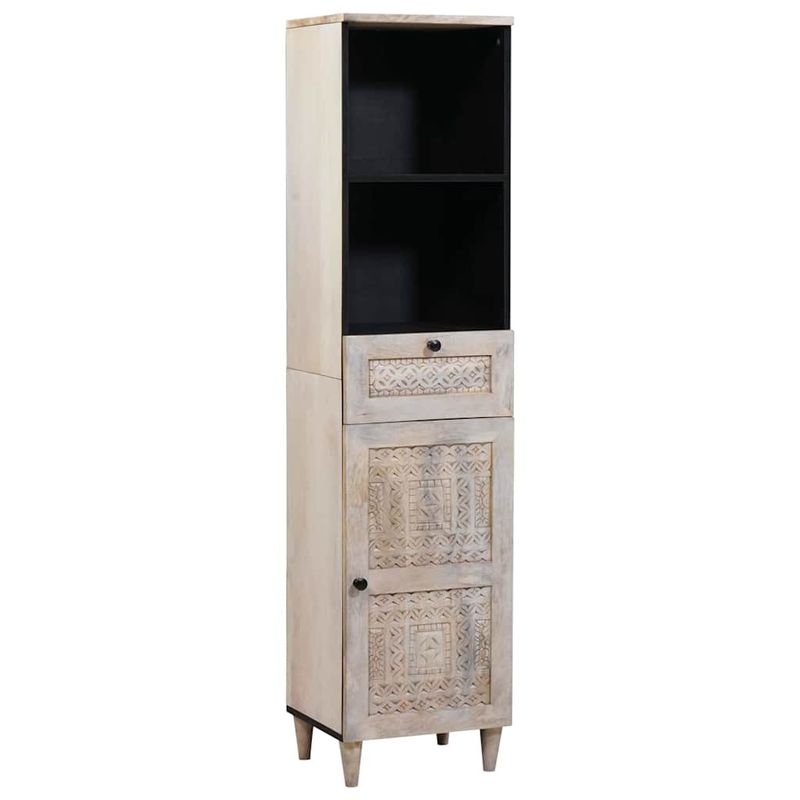 Casa si Gradina - Mobilier - Seturi de mobilier - Seturi baie - Set de mobilier pentru baie cu usa 3 pcs Alb 38 x 33 x 160 cm - Infinity.ro