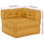 Casa si Gradina - Textile si covoare - Perne si pilote - Perne decorative - Perna 2 pcs Galben 70 x 70 x 54 cm Poliester - Infinity.ro