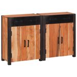 Casa si Gradina - Mobilier - Comode si corpuri - Comode - Bufet 2 pcs Maro 110 x 30 x 75 cm Lemn masiv de acacia - Infinity.ro