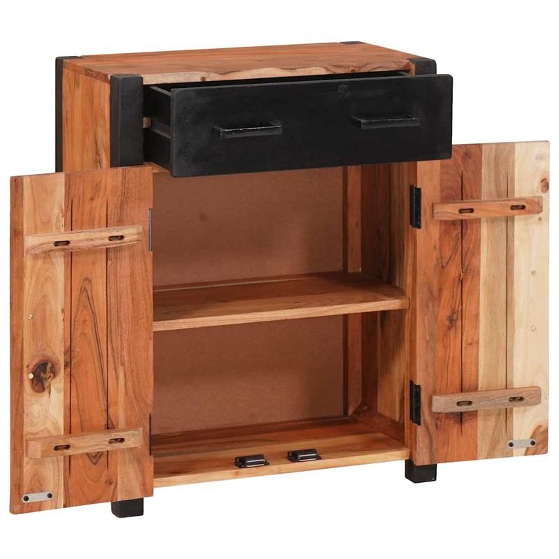 Casa si Gradina - Mobilier - Comode si corpuri - Comode - Bufet 2 pcs Maro 110 x 30 x 75 cm Lemn masiv de acacia - Infinity.ro
