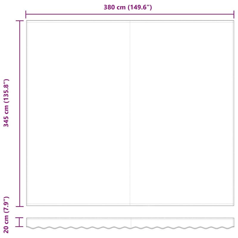 Casa si Gradina - Gradina si terasa - Umbrele si pavilioane - Pavilioane - Cortina Retractabila Multicolour 400 × 350 cm tesatura - Infinity.ro