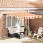 Casa si Gradina - Gradina si terasa - Umbrele si pavilioane - Pavilioane - Cortina Retractabila Galben, Portocaliu 300 x 250 cm - Infinity.ro