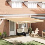 Casa si Gradina - Gradina si terasa - Umbrele si pavilioane - Pavilioane - Cortina Retractabila with Manual 450 × 350 cm Multicolour - Infinity.ro