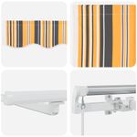 Casa si Gradina - Gradina si terasa - Umbrele si pavilioane - Pavilioane - Cortina Retractabila with Manual 450 × 350 cm Multicolour - Infinity.ro