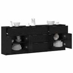 Casa si Gradina - Mobilier - Comode si corpuri - Comode - Bufet 3 pcs Stejar negru 60 x 30 x 70 cm Lemn compozit - Infinity.ro