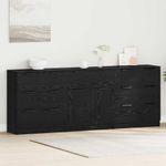 Casa si Gradina - Mobilier - Comode si corpuri - Comode - Bufet 3 pcs Stejar negru 60 x 30 x 70 cm Lemn compozit - Infinity.ro