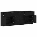 Casa si Gradina - Mobilier - Comode si corpuri - Comode - Bufet 3 pcs Stejar negru 60 x 30 x 70 cm Lemn compozit - Infinity.ro
