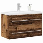 Casa si Gradina - Mobilier - Mobilier baie - Comode baie - Comoda pentru Chiuveta de Baie Lemn vechi 80 x 38.5 x 48 cm - Infinity.ro