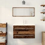 Casa si Gradina - Mobilier - Mobilier baie - Comode baie - Comoda pentru Chiuveta de Baie Lemn vechi 80 x 38.5 x 48 cm - Infinity.ro