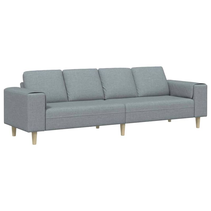 Casa si Gradina - Mobilier - Canapele si coltare - Canapele - Set de canapea Gri deschis tesatura - Infinity.ro
