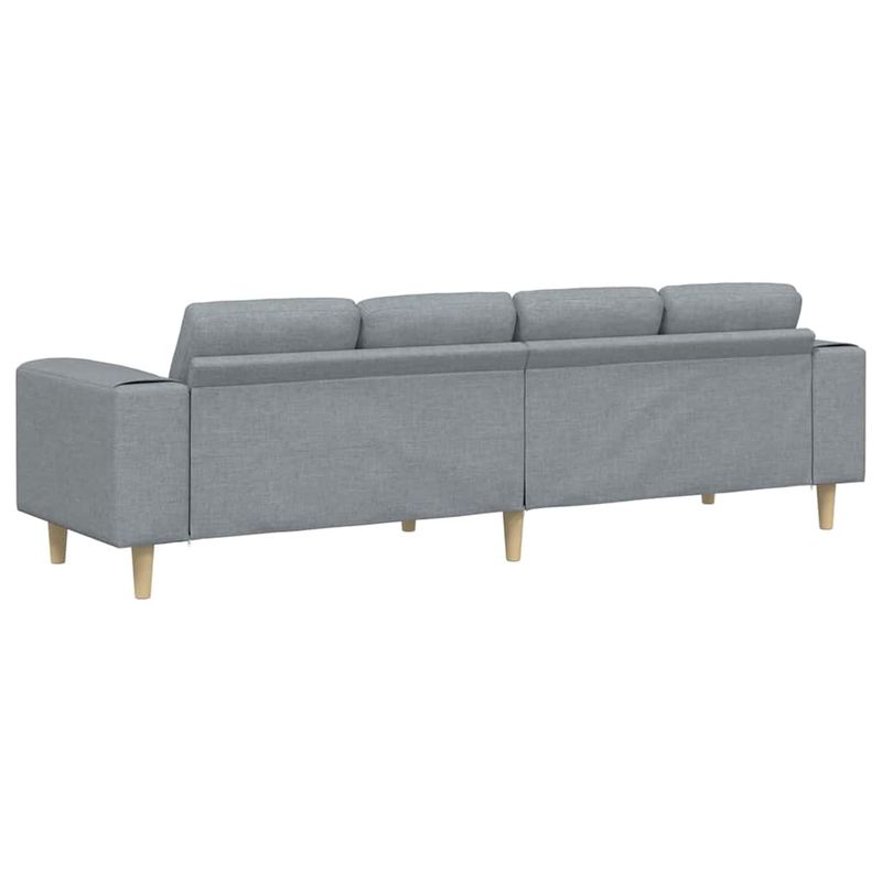 Casa si Gradina - Mobilier - Canapele si coltare - Canapele - Set de canapea Gri deschis tesatura - Infinity.ro