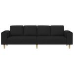 Casa si Gradina - Mobilier - Canapele si coltare - Canapele - Set de canapea Negru tesatura - Infinity.ro