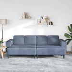 Casa si Gradina - Mobilier - Canapele si coltare - Canapele - Canapea din material textil cu perna albastru Tesatura de catifea - Infinity.ro