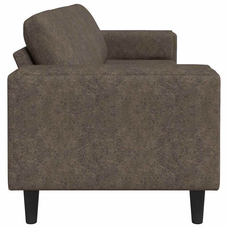 Casa si Gradina - Mobilier - Canapele si coltare - Canapele - Set de canapea Gri inchis Piele ecologica de suede - Infinity.ro