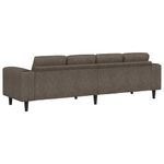 Casa si Gradina - Mobilier - Canapele si coltare - Canapele - Set de canapea Gri inchis Piele ecologica de suede - Infinity.ro