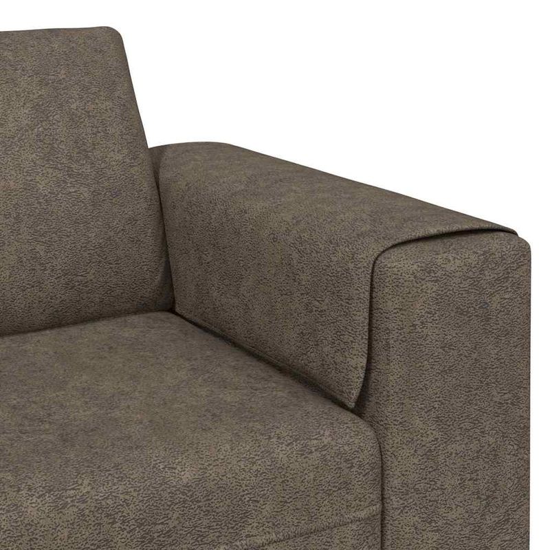 Casa si Gradina - Mobilier - Canapele si coltare - Canapele - Set de canapea Gri inchis Piele ecologica de suede - Infinity.ro