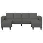 Casa si Gradina - Mobilier - Canapele si coltare - Canapele - Canapea din material textil cu perna Gri inchis Tesatura de catifea - Infinity.ro