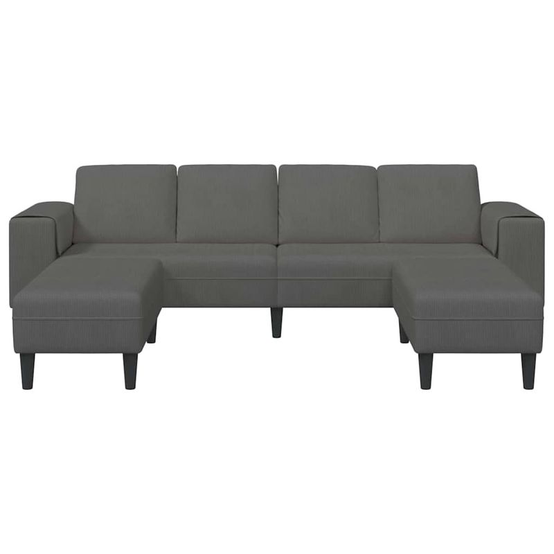 Casa si Gradina - Mobilier - Canapele si coltare - Canapele - Canapea din material textil cu perna Gri inchis Tesatura de catifea - Infinity.ro